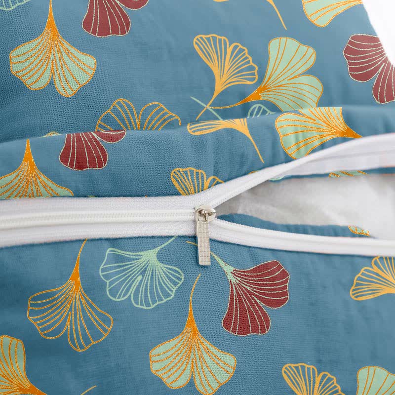 Ginkgo Biloba Cotton Jacquard Square Pillowcases(2PCS) - image 7