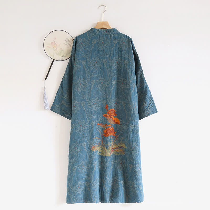 Vintage Lotus Cotton Double Gauze Nightdress - image 1