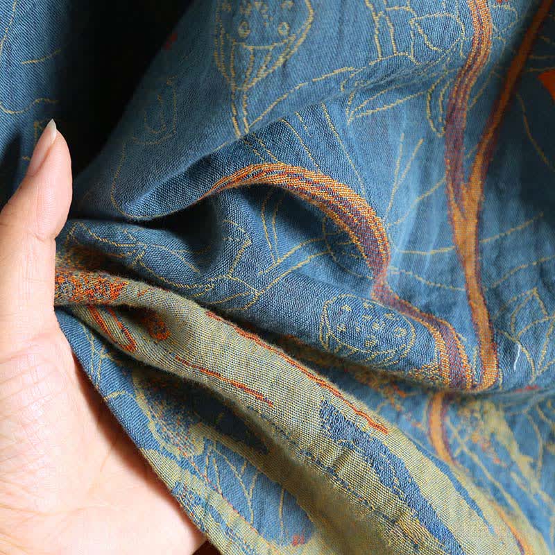 Vintage Lotus Cotton Double Gauze Nightdress - image 6