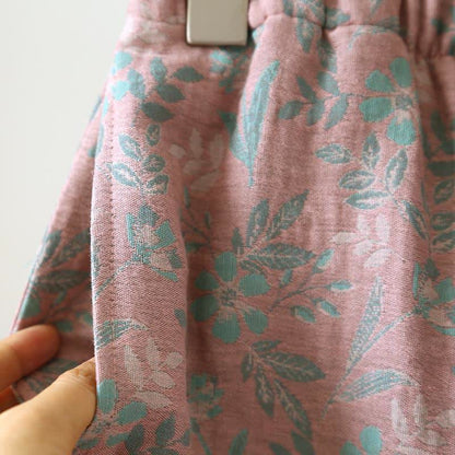 Oriental Floral Cotton Gauze Jacquard Pajamas - image 14