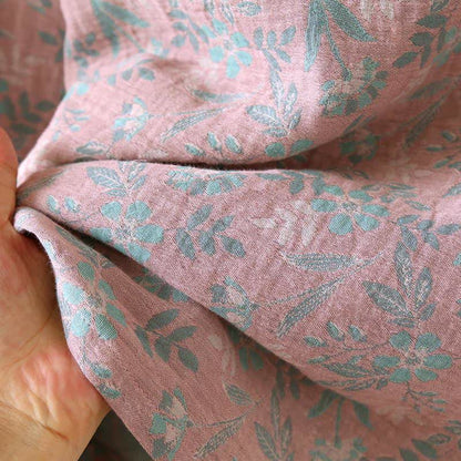 Oriental Floral Cotton Gauze Jacquard Pajamas - image 12