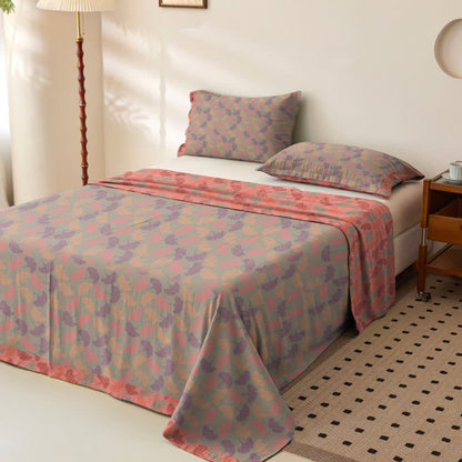 Ginkgo Leaf Cotton Gauze Bedspread - image 5