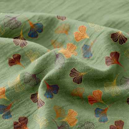 Ginkgo Reversible Cotton Gauze Jacquard Bedspread - image 15