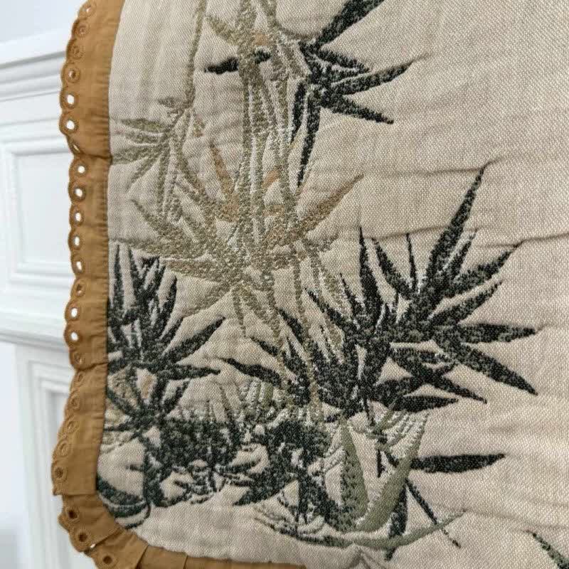 Rustic Jacquard Bamboo Cotton Gauze Quilt - image 3