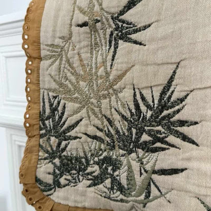 Rustic Jacquard Bamboo Cotton Gauze Quilt - image 3