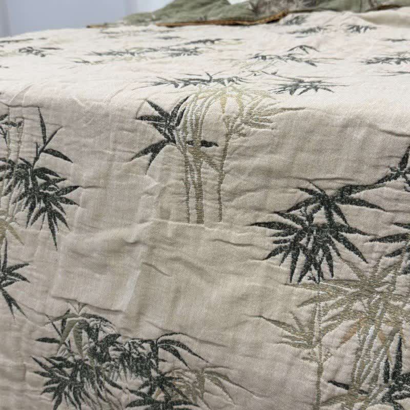 Rustic Jacquard Bamboo Cotton Gauze Quilt - image 1