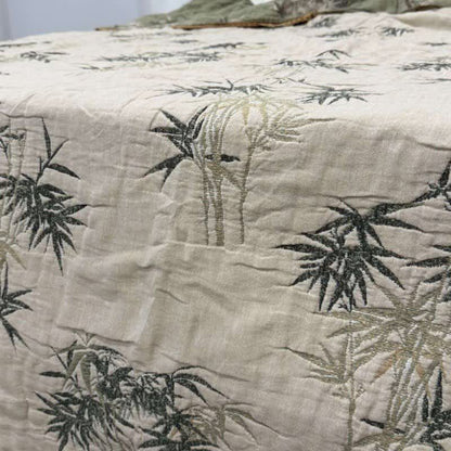 Rustic Jacquard Bamboo Cotton Gauze Quilt - image 1