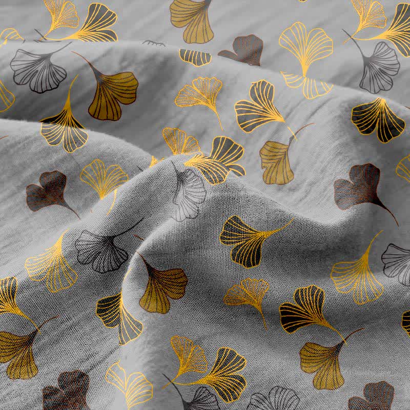 Ginkgo Biloba Cotton Jacquard Sheet Bedspread - image 14