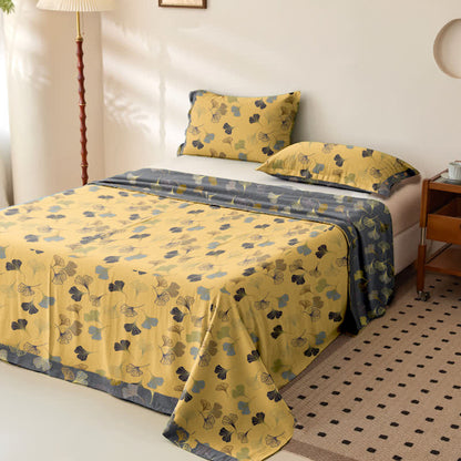 Ginkgo Biloba Cotton Jacquard Sheet Bedspread - image 20