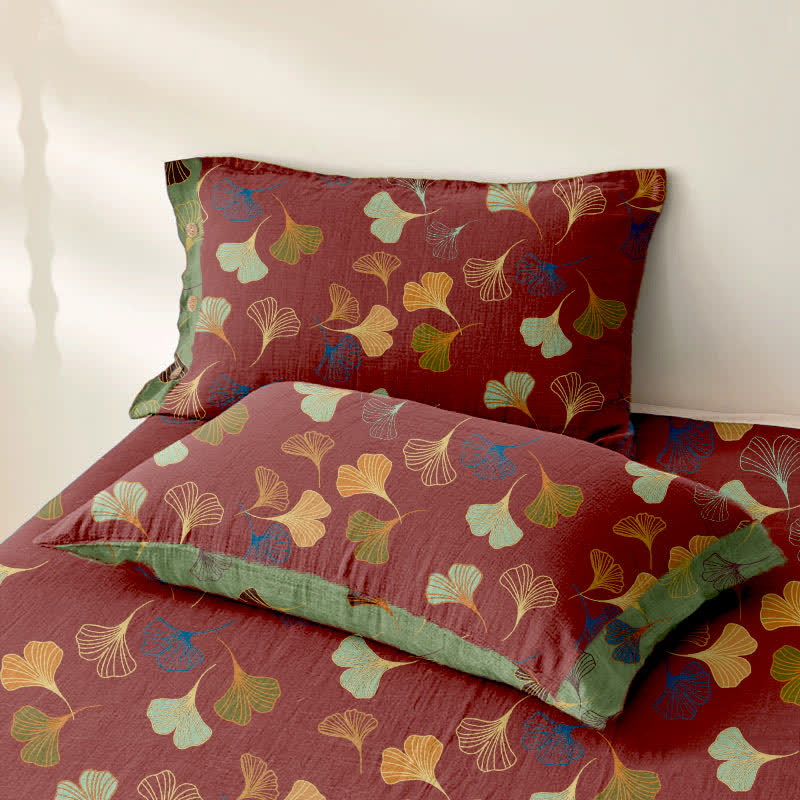 Ginkgo Biloba Cotton Jacquard Sheet Bedspread - image 10