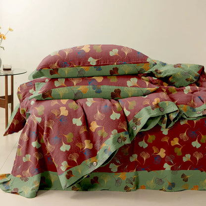 Ginkgo Biloba Cotton Bedding Set(4PCS) - image 23