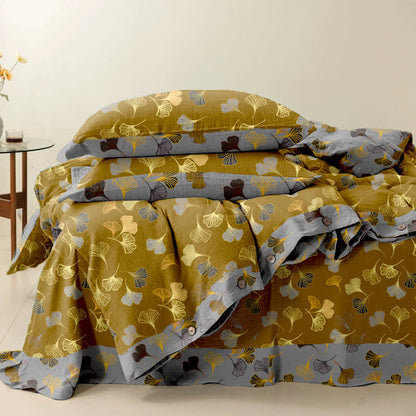 Ginkgo Biloba Cotton Bedding Set(4PCS) - image 3