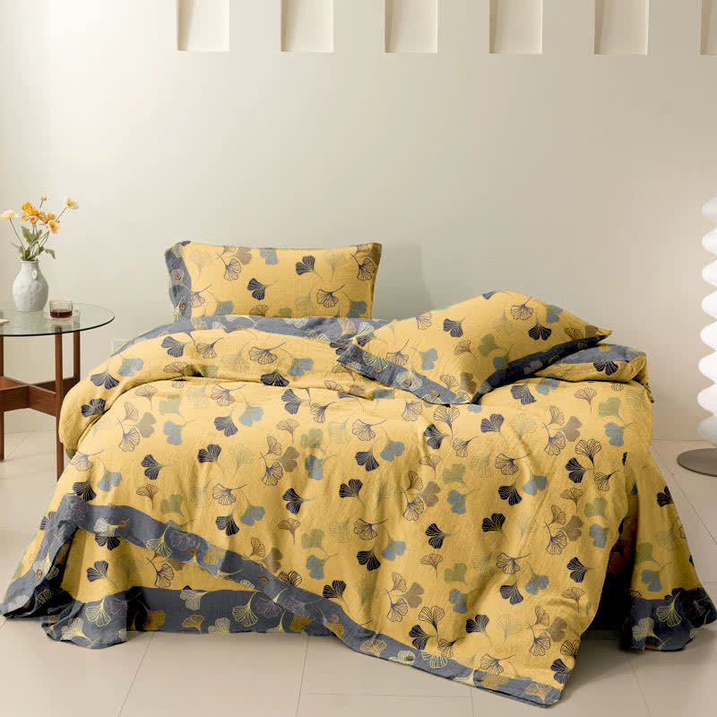Ginkgo Biloba Cotton Bedding Set(4PCS) - image 29