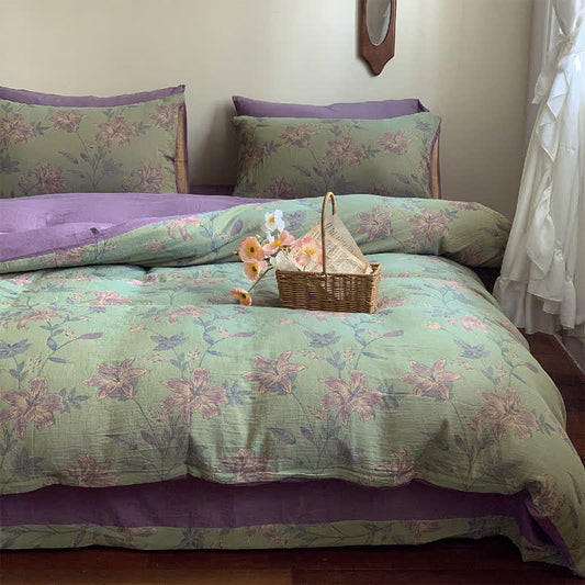 Lily Cotton Double Jacquard Bedding Set(4PCS) - King - image 0