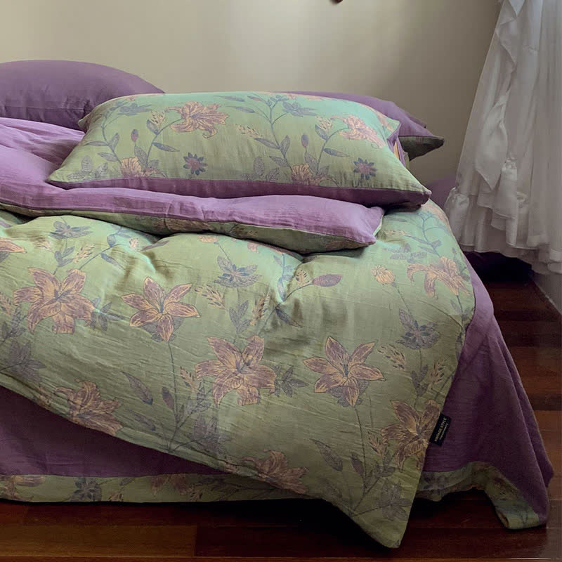 Lily Cotton Double Jacquard Bedding Set(4PCS) - image 4