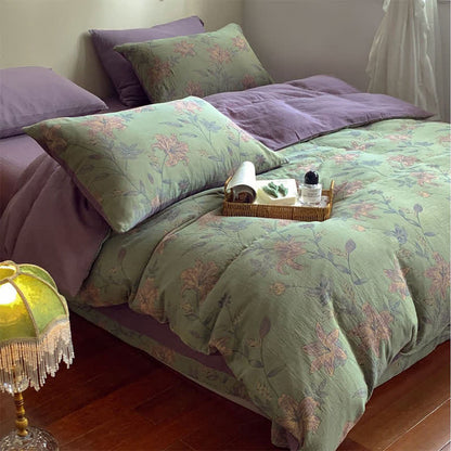 Lily Cotton Double Jacquard Bedding Set(4PCS) - image 2