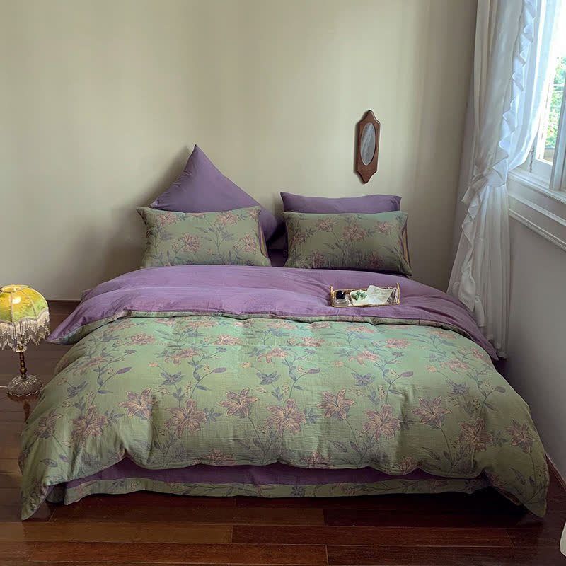 Lily Cotton Double Jacquard Bedding Set(4PCS) - image 1