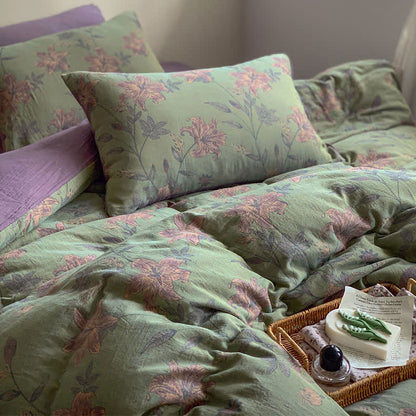 Lily Cotton Double Jacquard Bedding Set(4PCS) - image 3