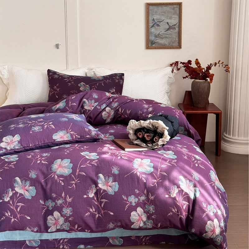 Nature-Inspired Cotton Gauze Bedding Set(4PCS) - image 0