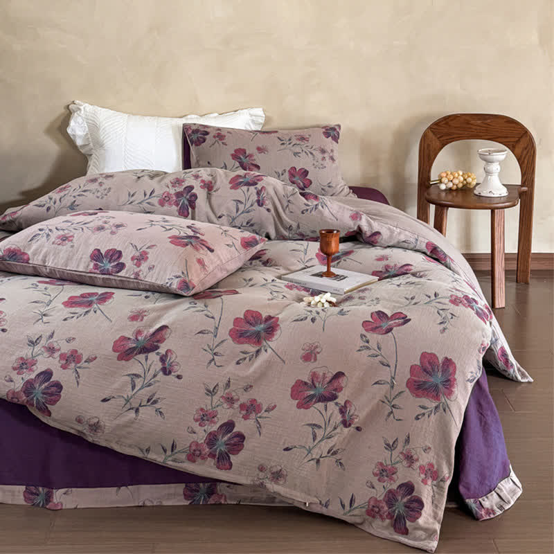 Nature-Inspired Cotton Gauze Bedding Set(4PCS) - image 4