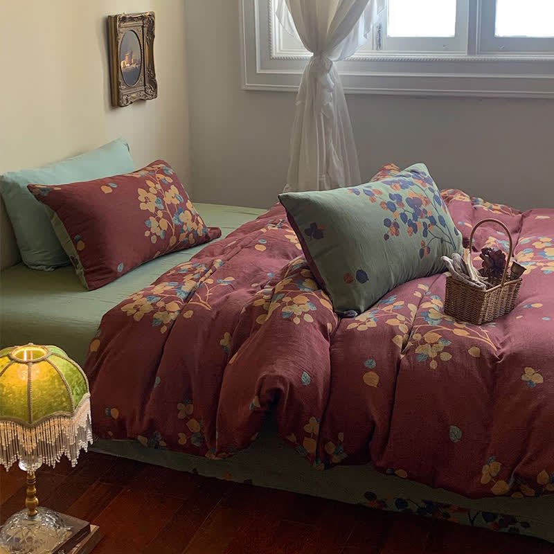 Botanical Cotton Double Gauze Bedding Set(4PCS) - image 2