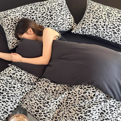 Leopard Print Natural Cotton Bedding Set(4PCS) - image 4