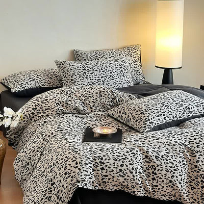 Leopard Print Natural Cotton Bedding Set(4PCS) - image 2