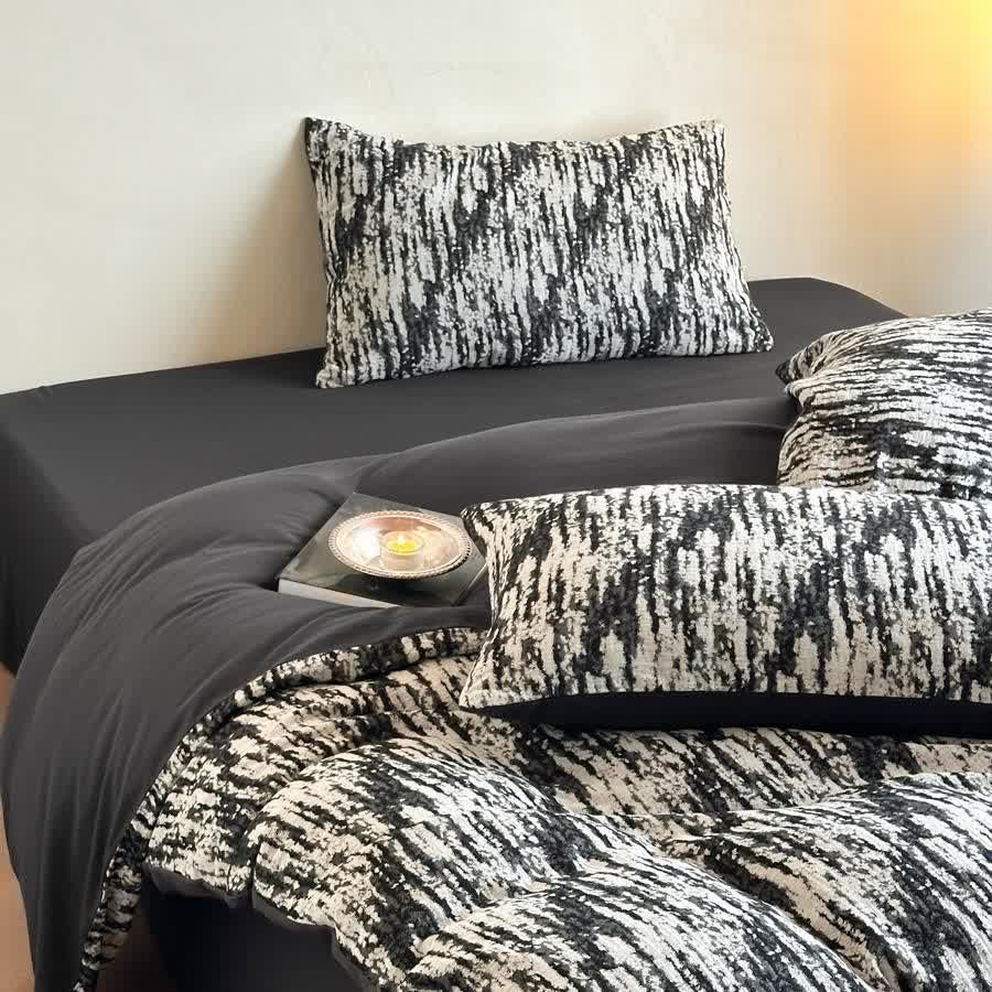 Ink Wash Natural Cotton Bedding Set(4PCS) - image 4