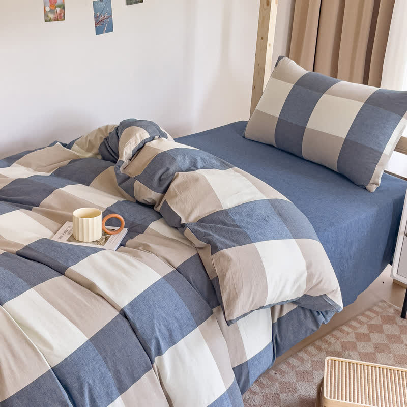 Simple Style Duvet Cover Dorm Bedding Set - image 4