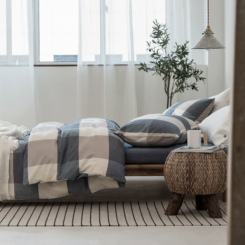 Simple Style Duvet Cover Dorm Bedding Set - image 7