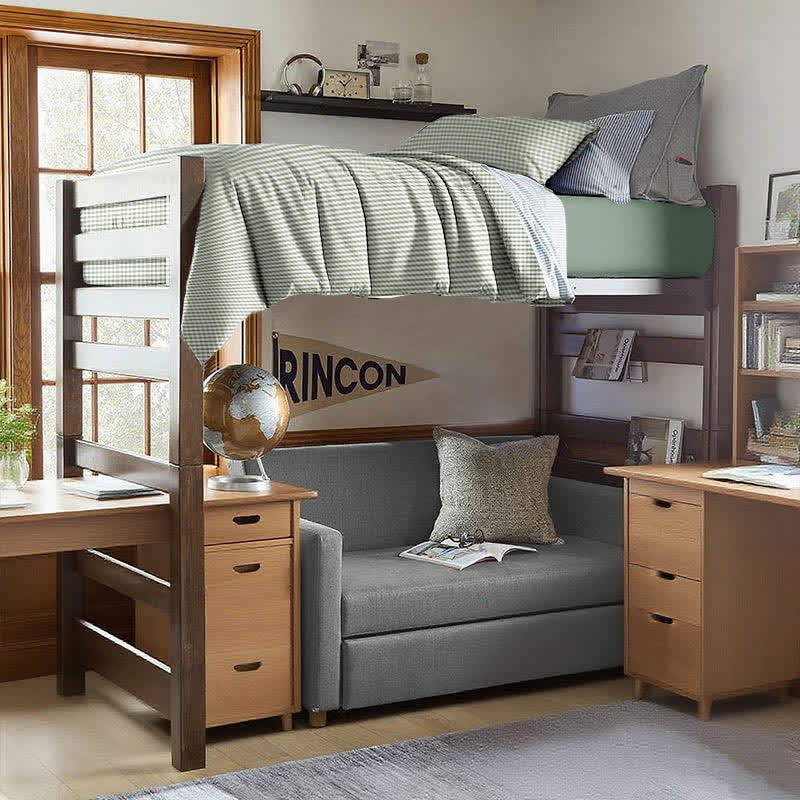 Cotton Plaid Duvet Cover Dorm Bedding Set - image 11