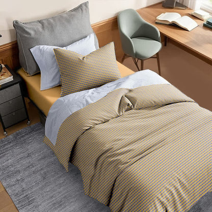 Cotton Plaid Duvet Cover Dorm Bedding Set - image 22
