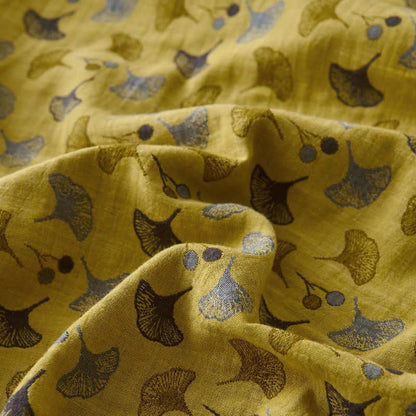 Nature-inspired Ginkgo Biloba Natural Cotton  Bedspread - image 14