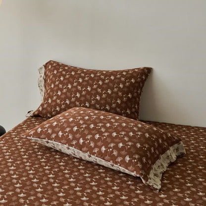 Nature-inspired Ginkgo Biloba Natural Cotton  Bedspread - image 22