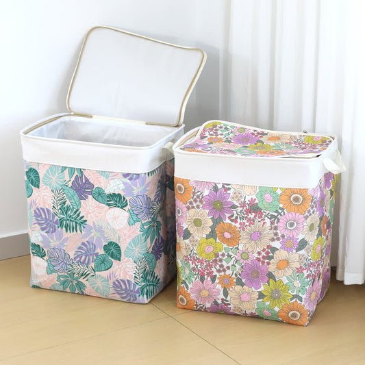 Floral Leaf Zipper Storage Bag - image 0
