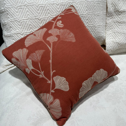 Rustic Ginkgo Leaf Accent Pillow - image 1