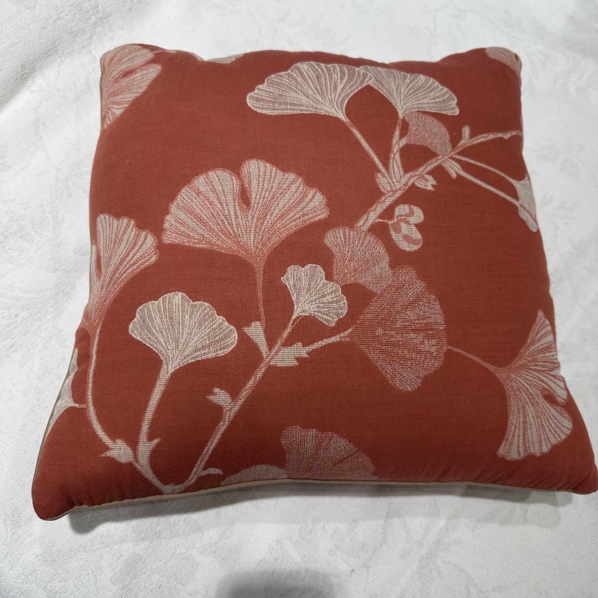 Rustic Ginkgo Leaf Accent Pillow - image 2