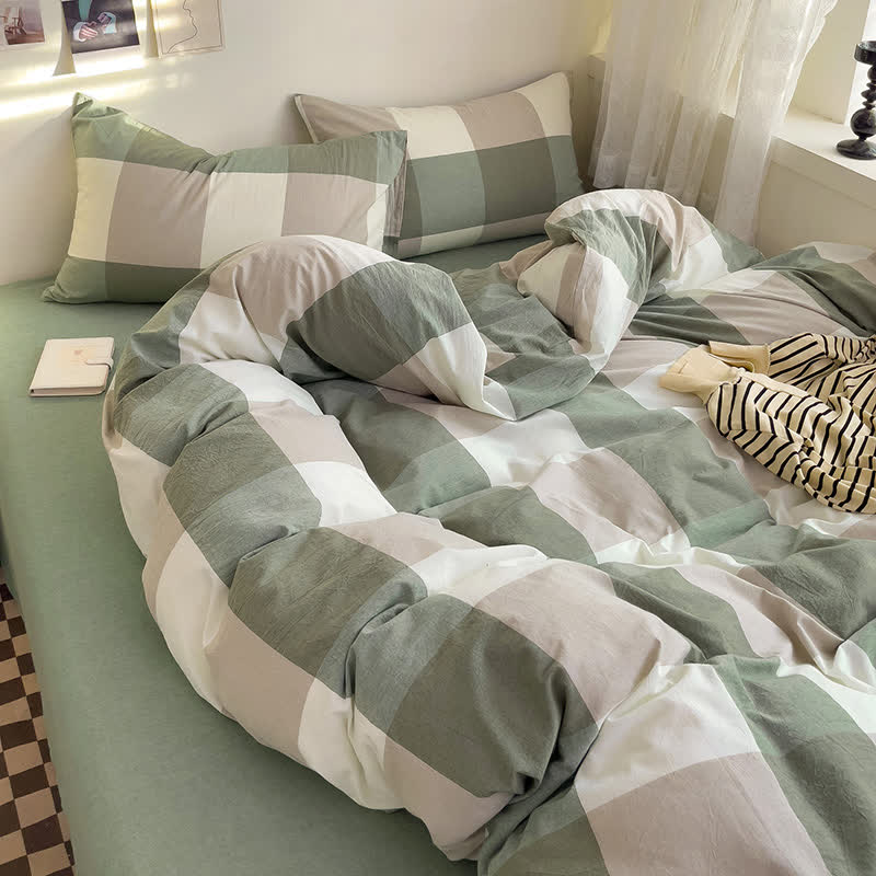 Simple Style Duvet Cover Dorm Bedding Set - image 2