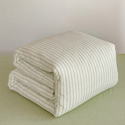 Cotton Minimalist Striped Dorm Bedding Set - image 4