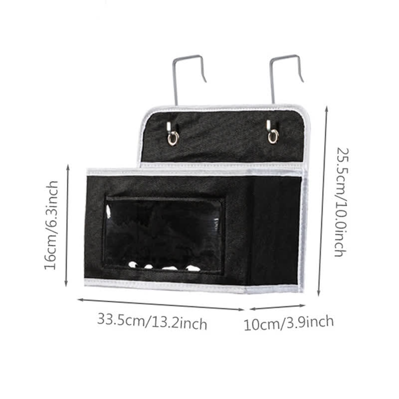 Dorm Hanging Multi-Layer Storage Organizer - Black - 3PCS - 13"L x 4"W x 10"H - image 12