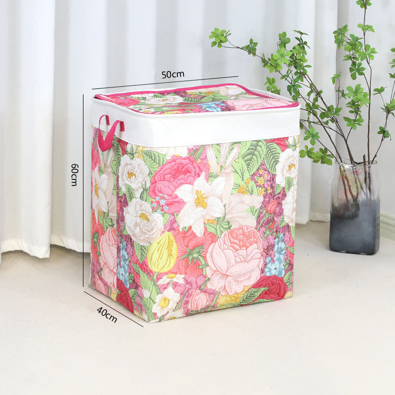 Floral Leaf Zipper Storage Bag - image 5