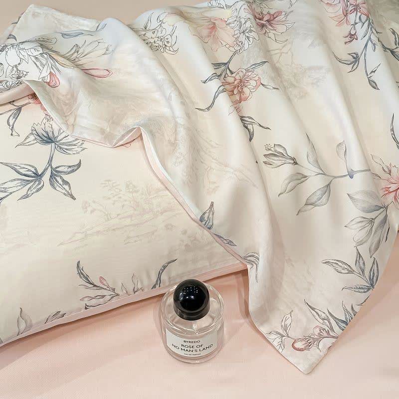 Rose Print Silky Natural Quilt - image 4