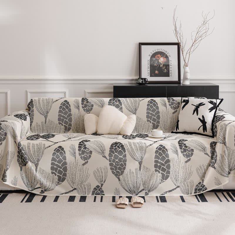 Pine Cone Ice Silk Sofa Protector - image 0