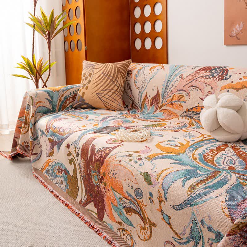 Retro Art Pattern Sofa Protector - image 1