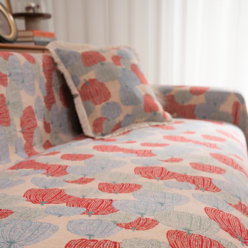 Vintage Jacquard Pumpkin Sofa Protector - image 5