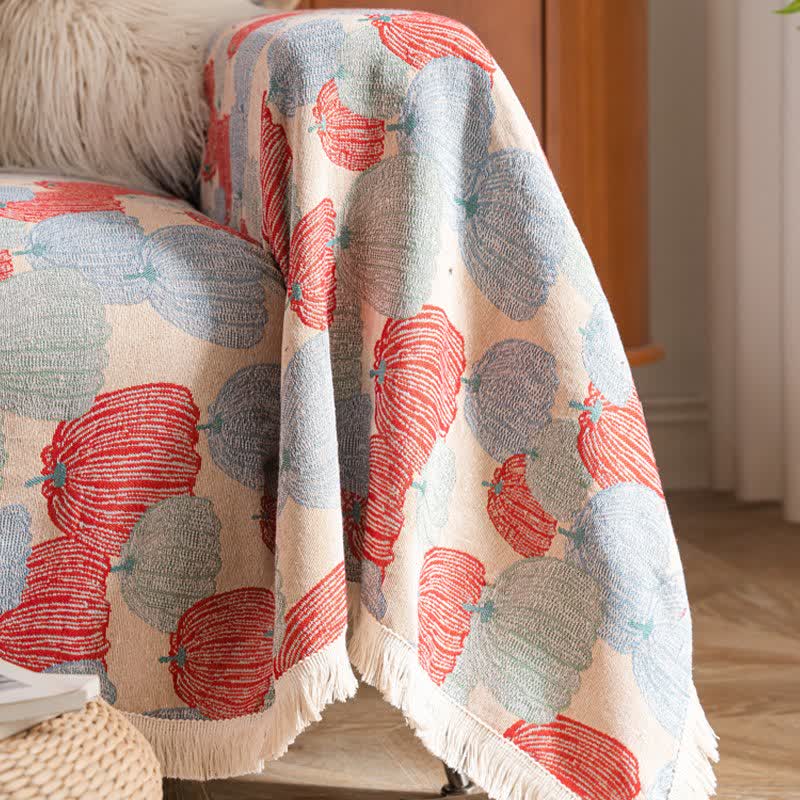 Vintage Jacquard Pumpkin Sofa Protector - image 6