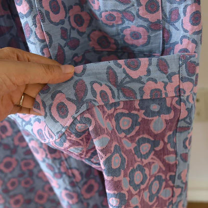 Begonia Cotton Japanese Kimono Robe - image 11