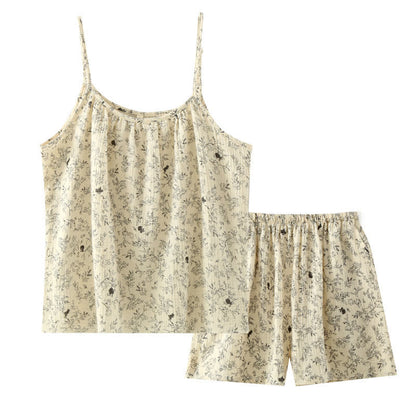 Bunny Floral Cotton Gauze Cami Pajamas - image 1