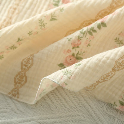 Striped Floral Cotton Gauze Cami Pajamas - image 7