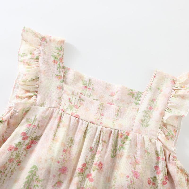 Pink Rose Padded Ruffle Sleeveless Nightwear - image 2